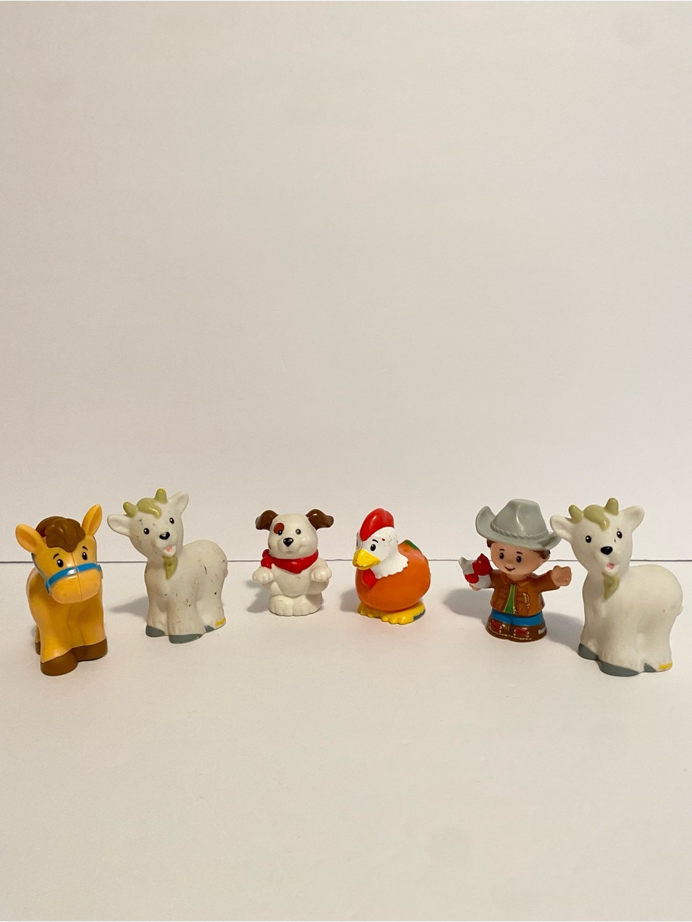 Little People Farm Animal Lot w Farmer Cow Goat Chicken Dog Figure Toy 4/$20 🛑